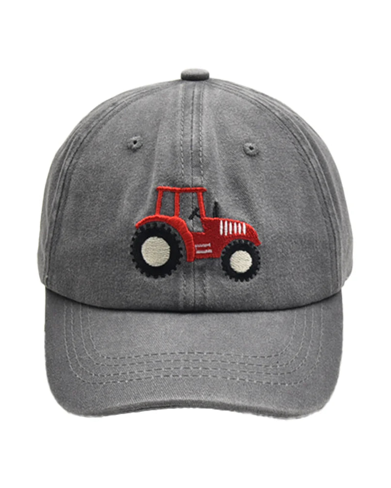 Kids Tractor Hat (multiple) A Touch of Magnolia Boutique Red