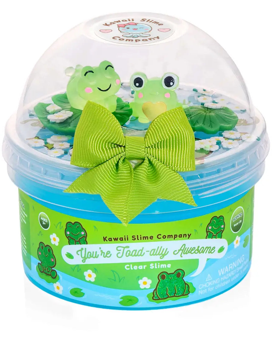 Kawaii Slime (multiple options)  A Touch of Magnolia Boutique You're Toad-ally Awesome Clear Slime  