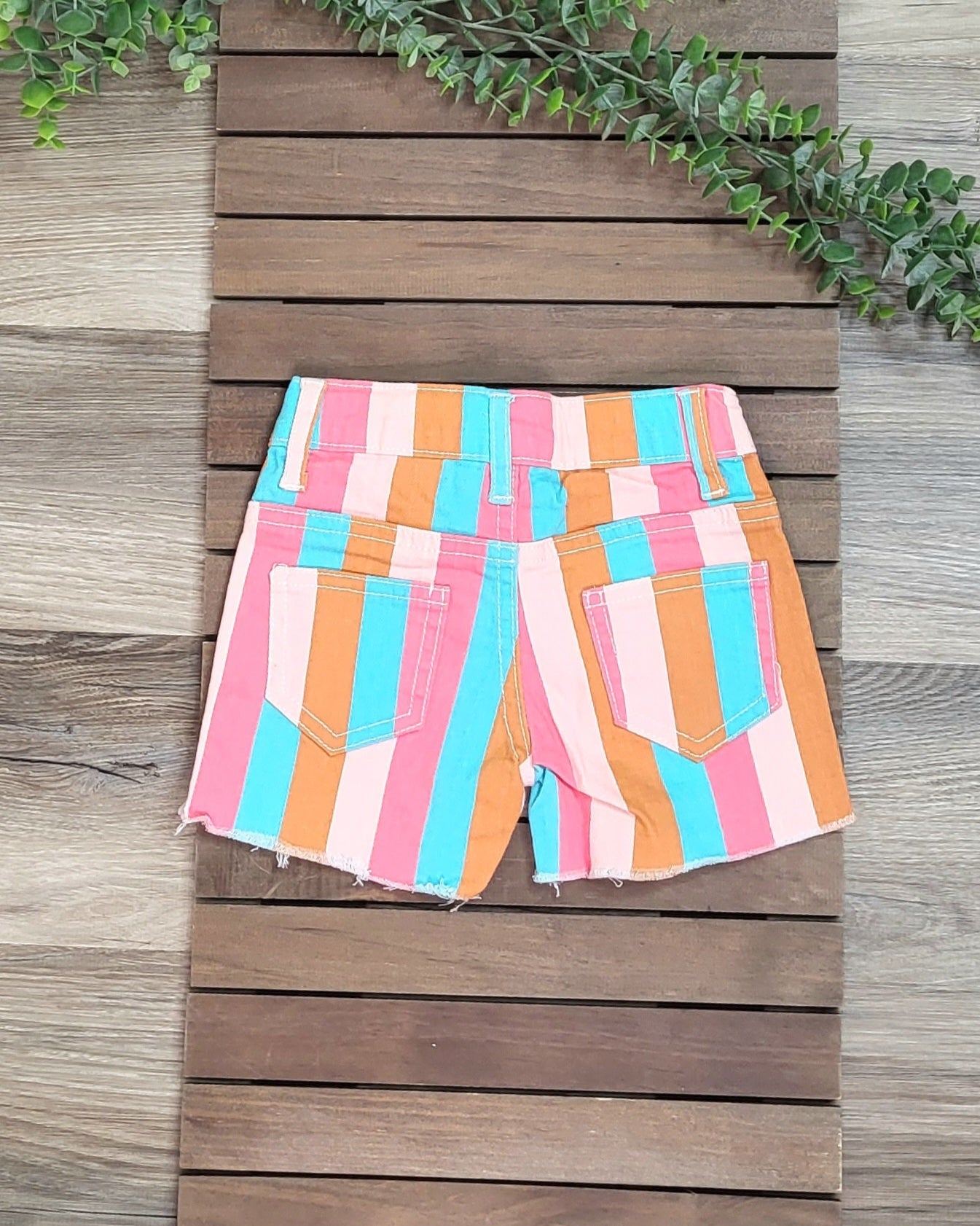 Striped Denim Shorts A Touch of Magnolia Boutique