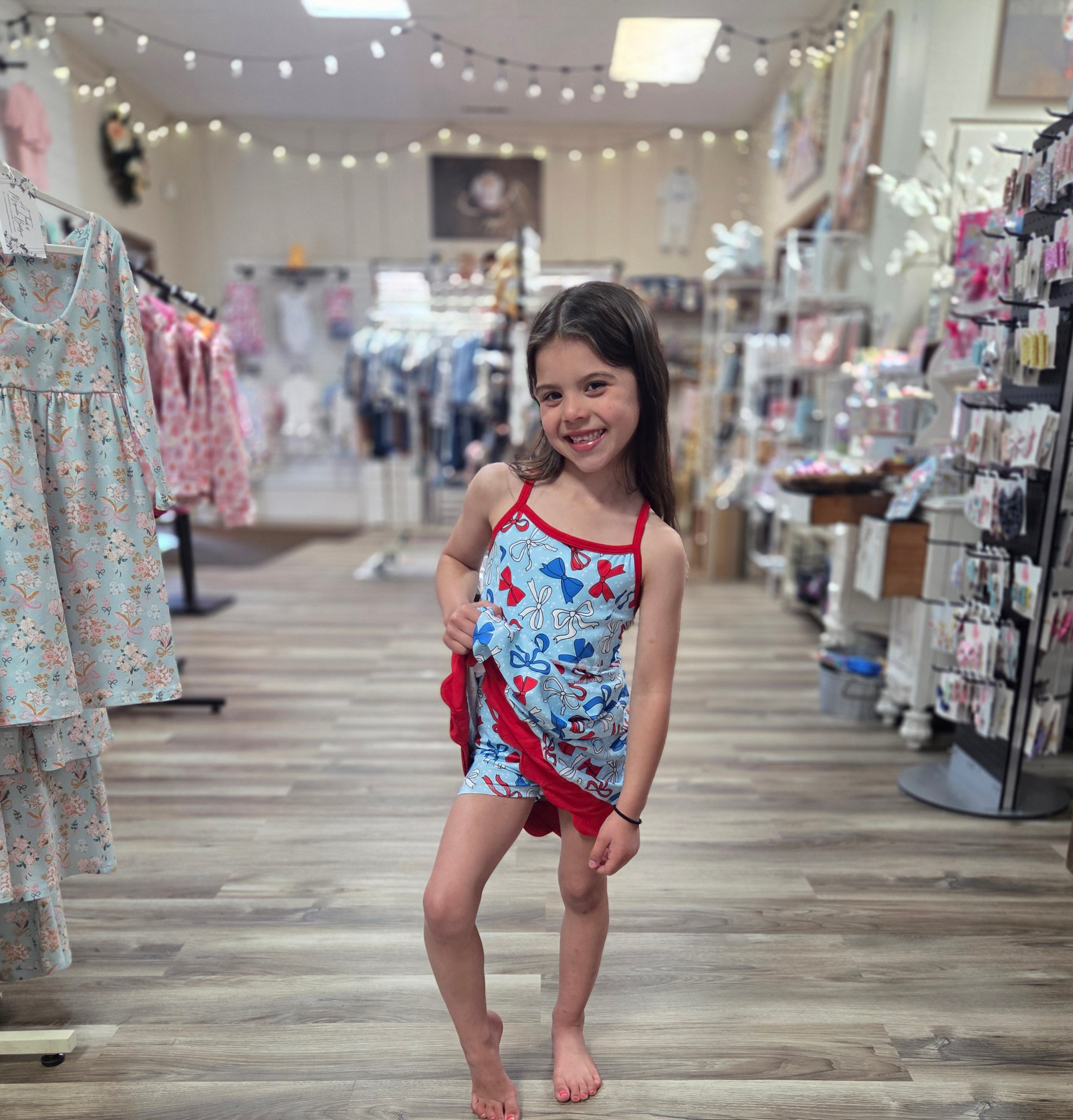 Patriotic Bows Yoga Dress A Touch of Magnolia Boutique