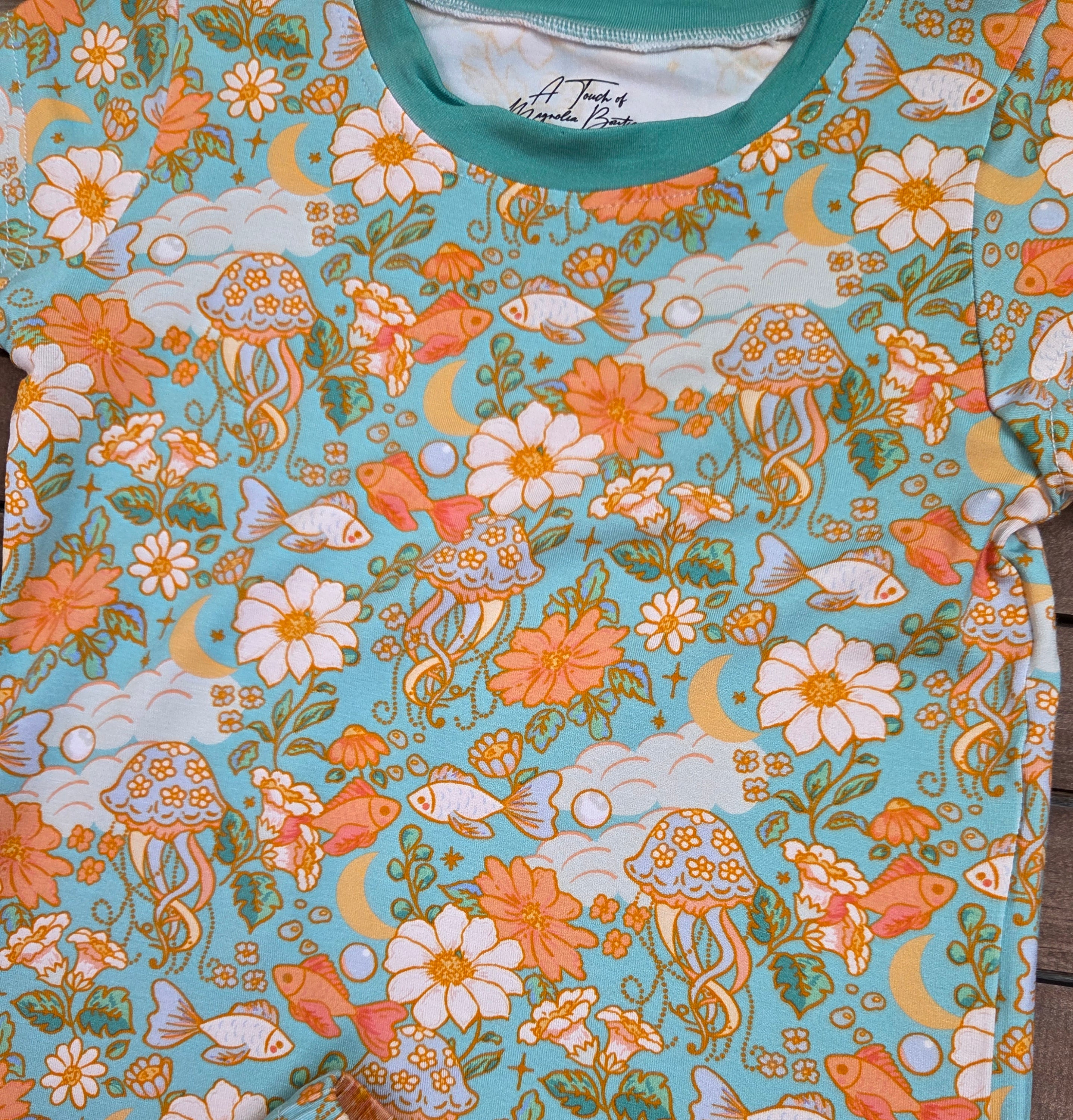 Bamboo Colorful Reef Shorts Set Pajamas A Touch of Magnolia Boutique