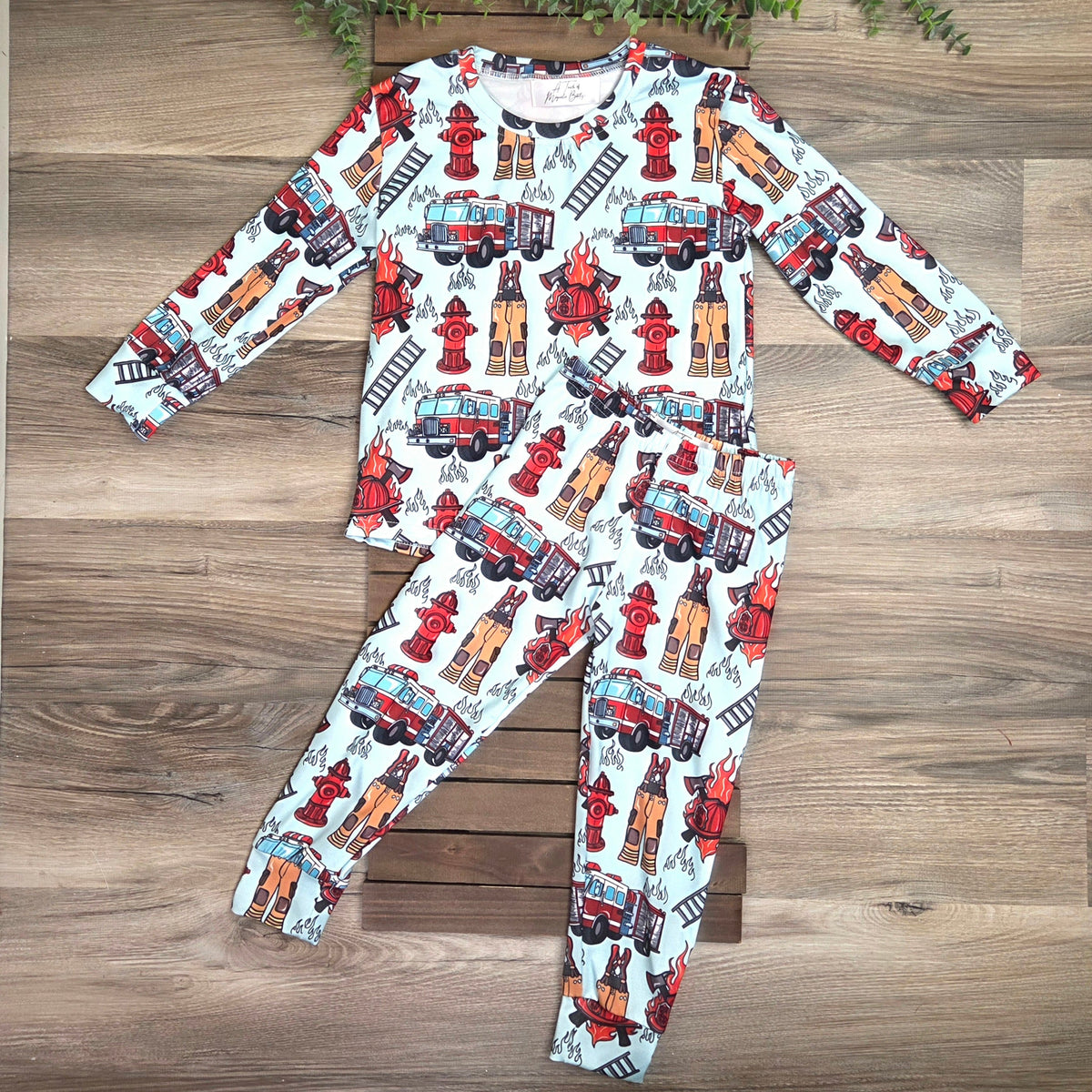 Little Hero Firefighter Pajama Set A Touch of Magnolia Boutique