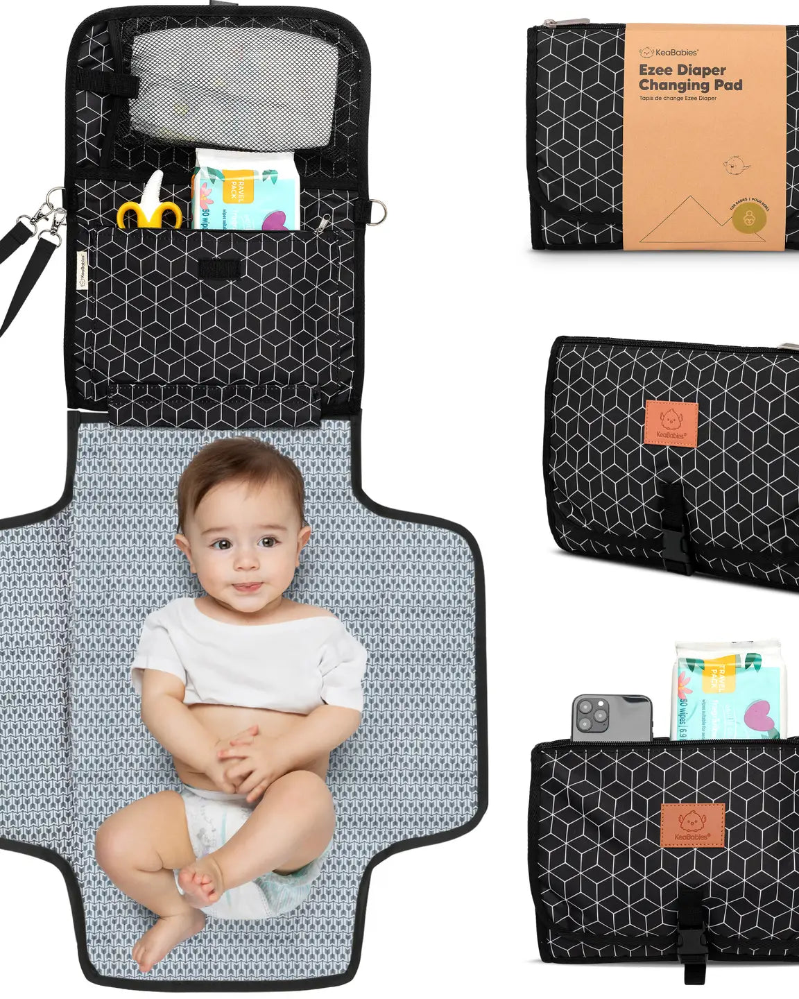 Ezee Portable Diaper Changing Pad, Foldable Changing Mat (multiple options) A Touch of Magnolia Boutique
