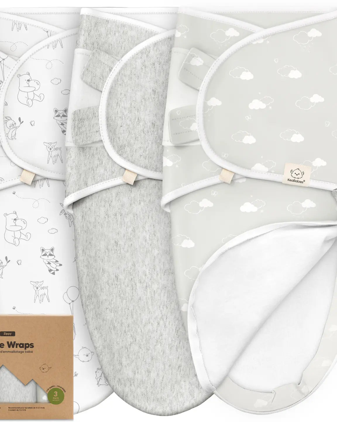 3pk Soothe Zippy Baby Swaddles 0-3 Months, Newborn Sleep Sack A Touch of Magnolia Boutique