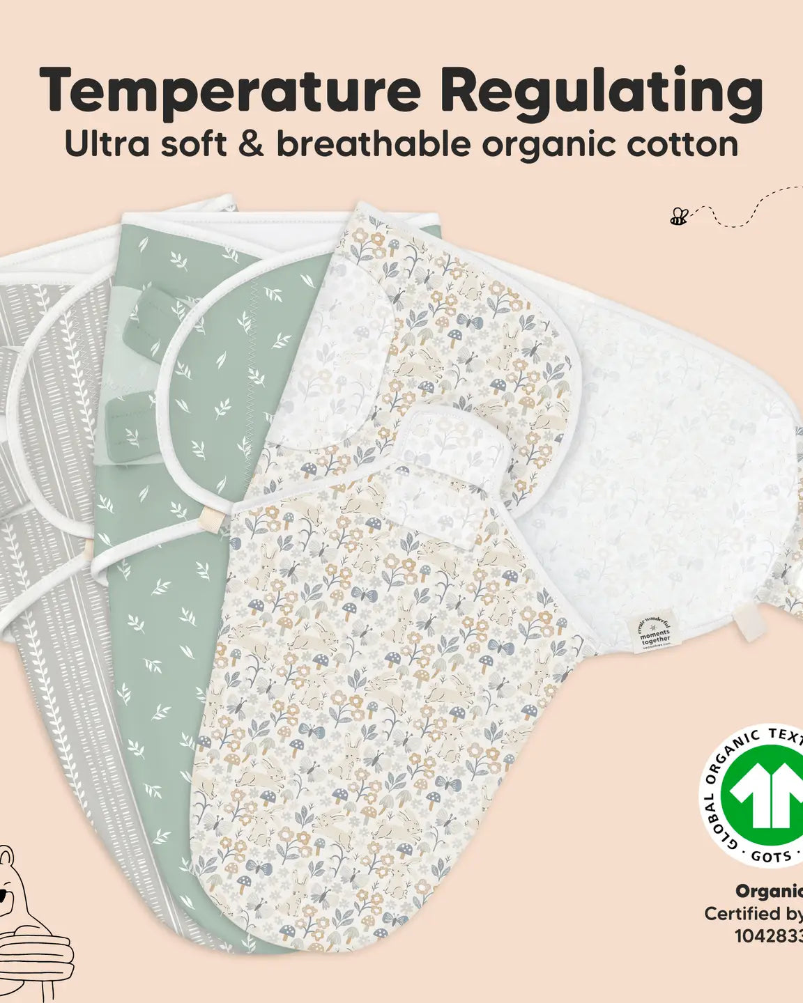 3pk Soothe Baby Swaddles 0-3 Months, Sleep Sack For Newborns (multiple options) A Touch of Magnolia Boutique