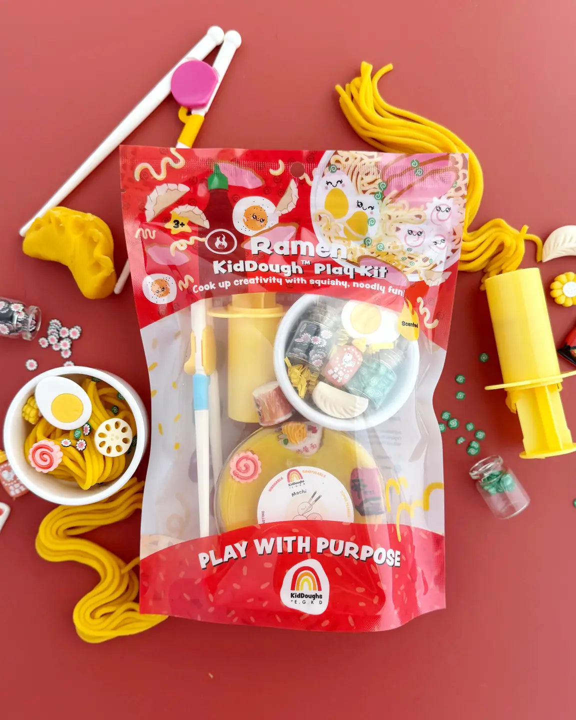 Kiddough play kit (multiple options) A Touch of Magnolia Boutique Ramen (Mochi)