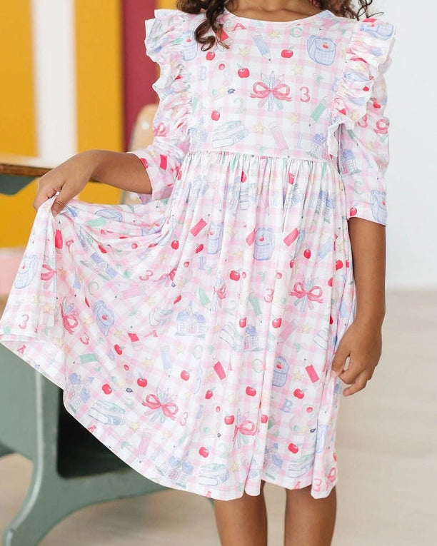 School Days Ruffle Twirl Dress A Touch of Magnolia Boutique