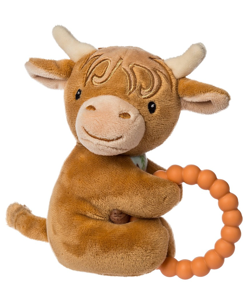 Hetty Highland Cow Teether Rattle A Touch of Magnolia Boutique