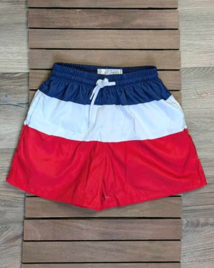 Family Patriotic Swim-Boy's Swim Trunks A Touch of Magnolia Boutique