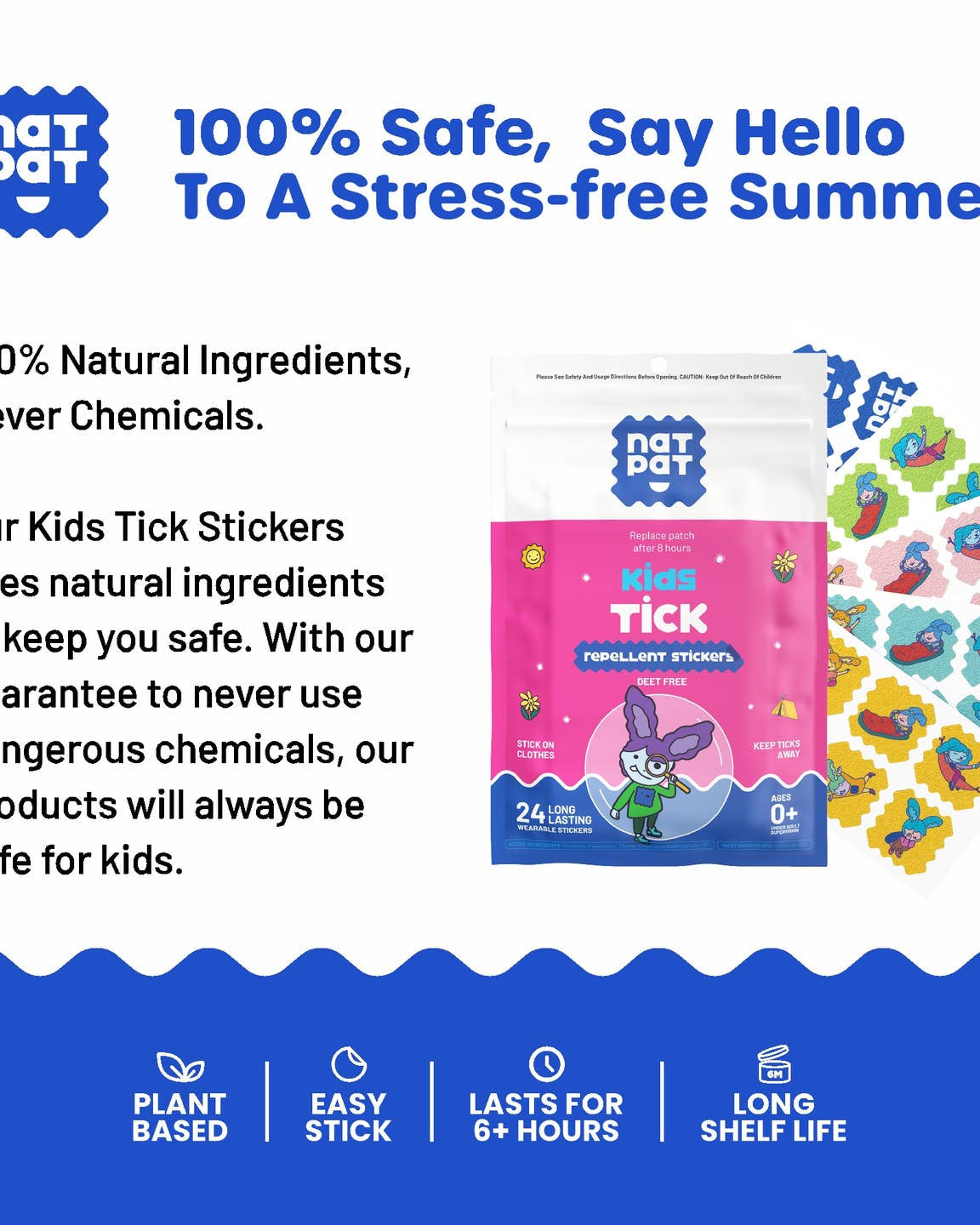 NATPAT Tick Repellent stickers A Touch of Magnolia Boutique