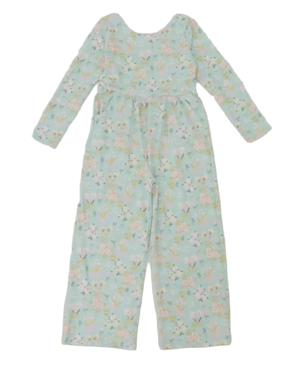 Spring Floral and Bows Jumpsuit A Touch of Magnolia Boutique