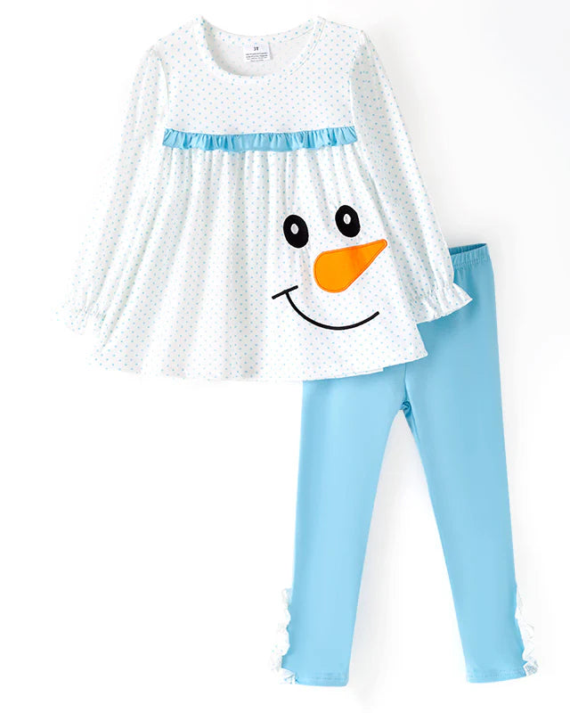 Snowman Themed Top and Pants Set A Touch of Magnolia Boutique