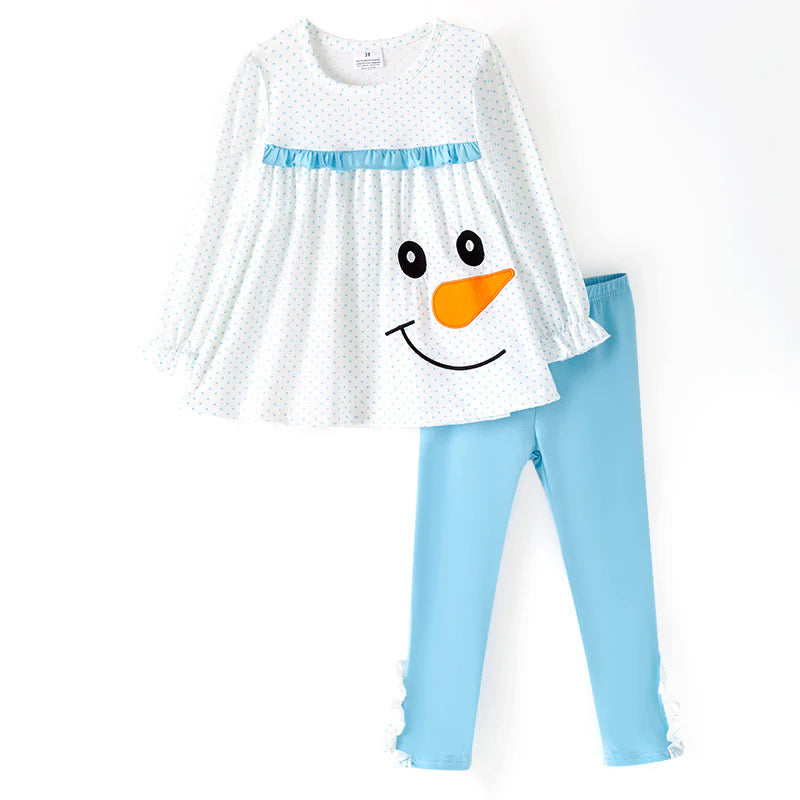 Snowman Themed Top and Pants Set A Touch of Magnolia Boutique