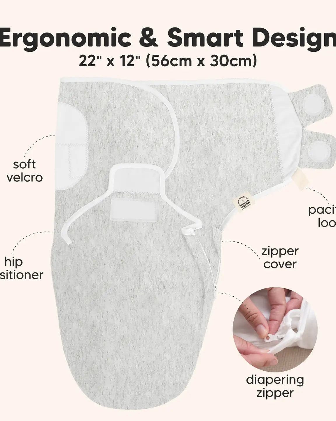 3pk Soothe Zippy Baby Swaddles 0-3 Months, Newborn Sleep Sack A Touch of Magnolia Boutique