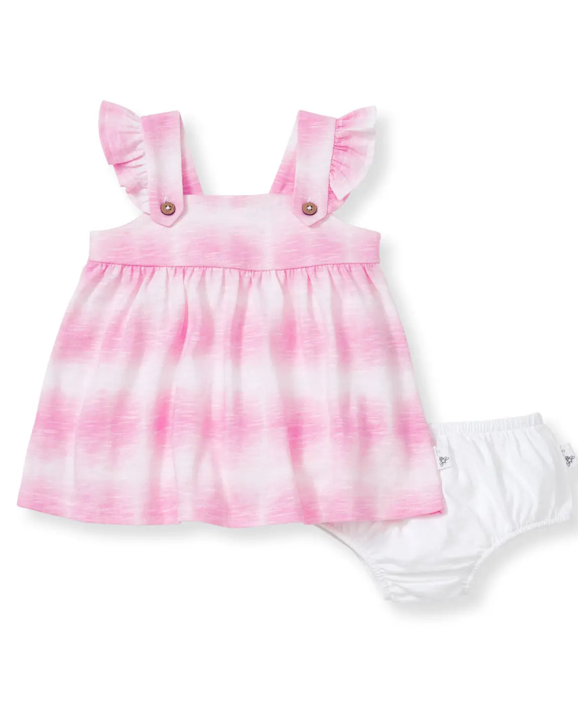 Wavy Tie Dye Dress & Diaper Cover Set A Touch of Magnolia Boutique