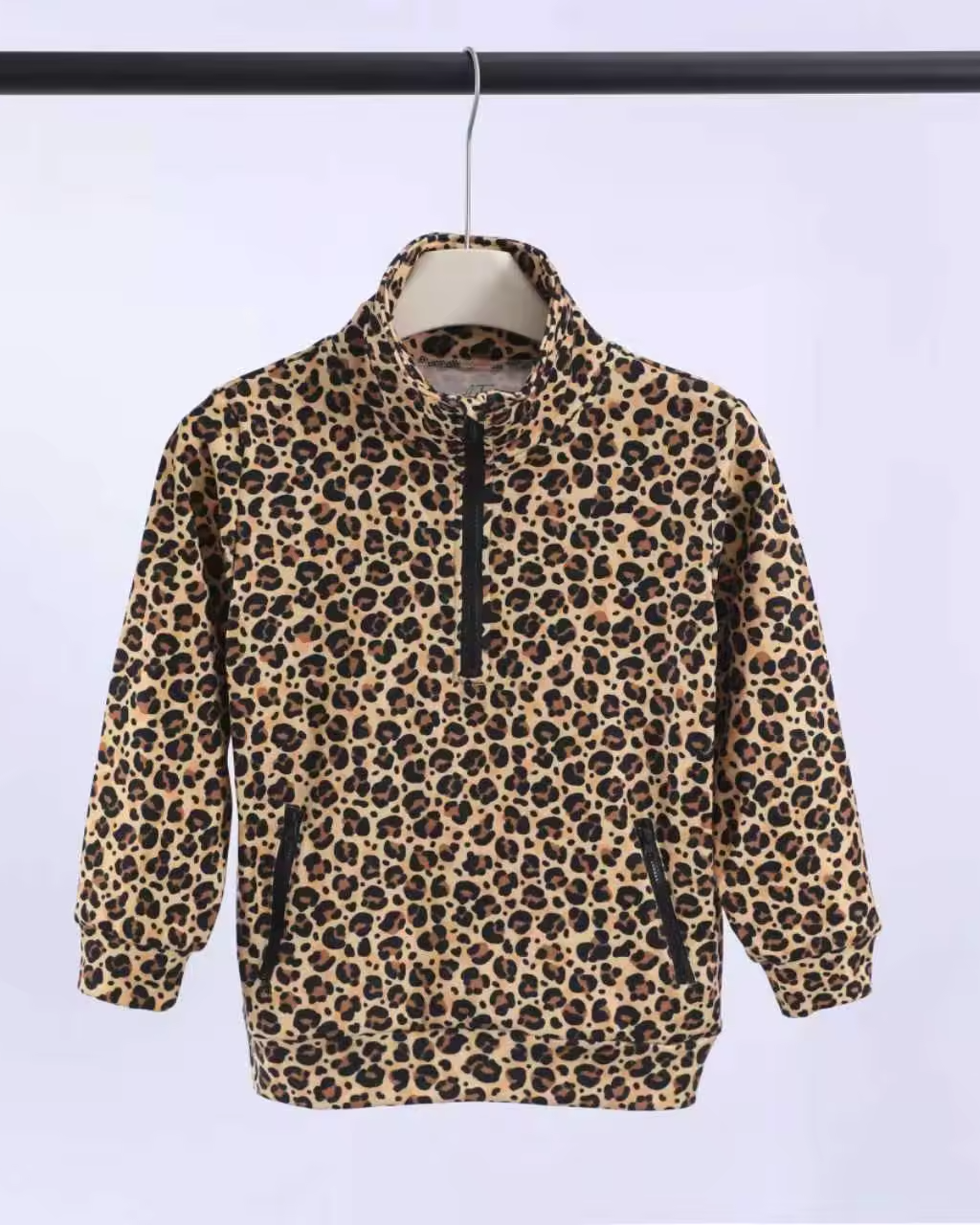 Leopard Half Zip Pullover A Touch of Magnolia Boutique