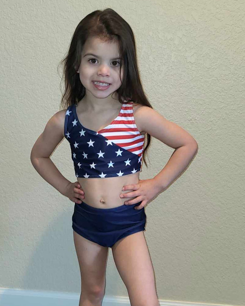 Family Patriotic Swim-Girls Swimsuit A Touch of Magnolia Boutique