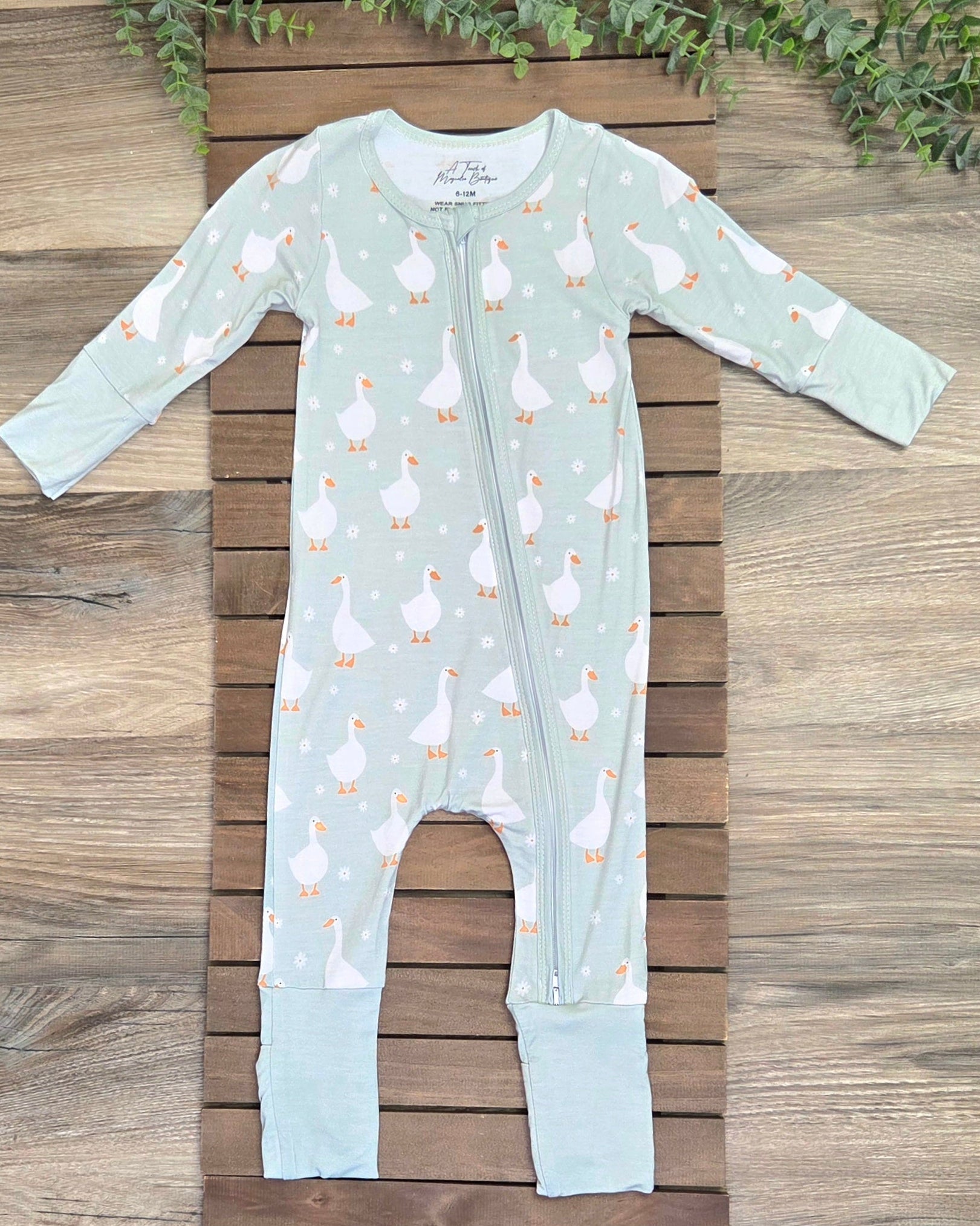 Bamboo Goose Zippie Romper/Sleeper A Touch of Magnolia Boutique