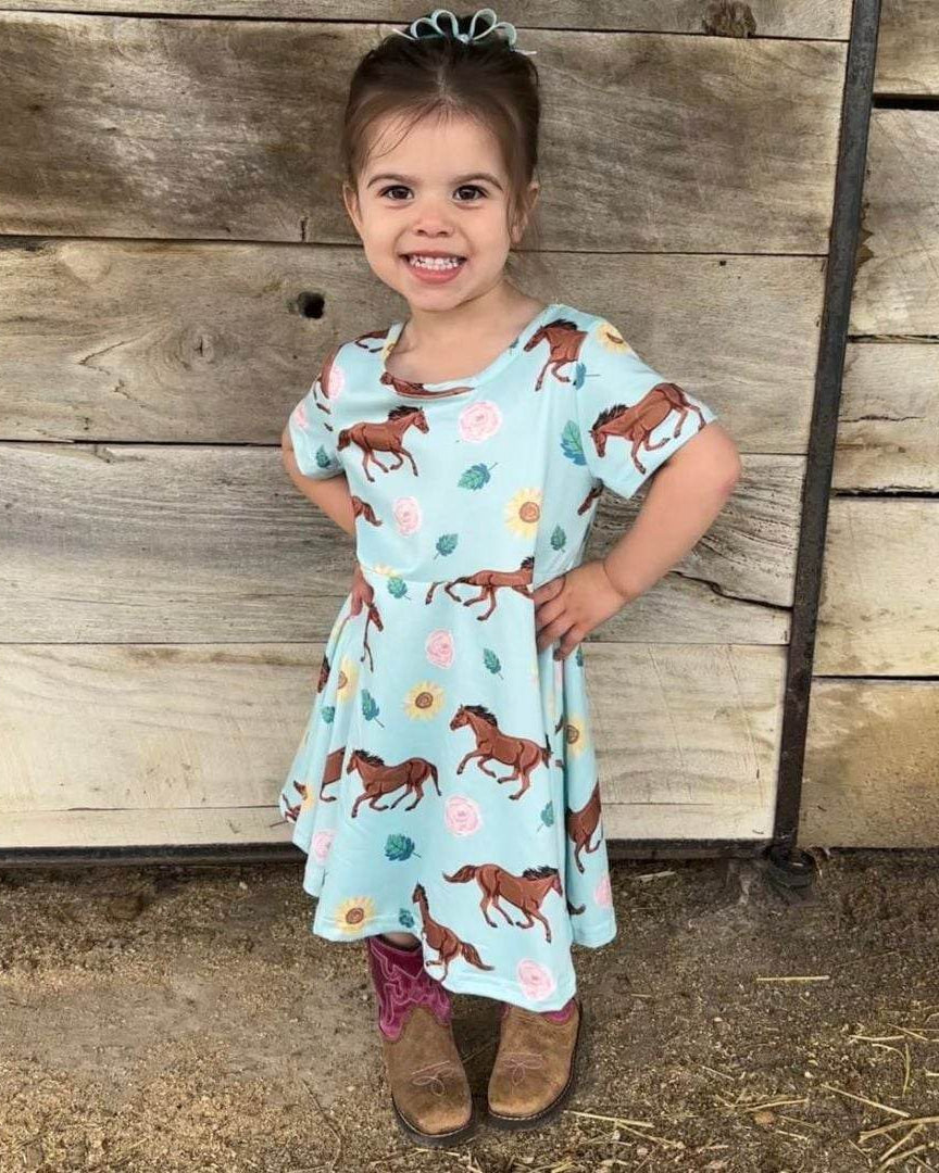 Horses and Flowers Dress  A Touch of Magnolia Boutique   