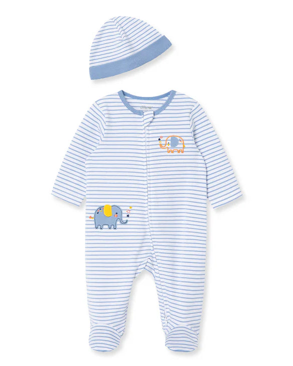 Elephant Footie/hat Sleep/Play Zippie A Touch of Magnolia Boutique