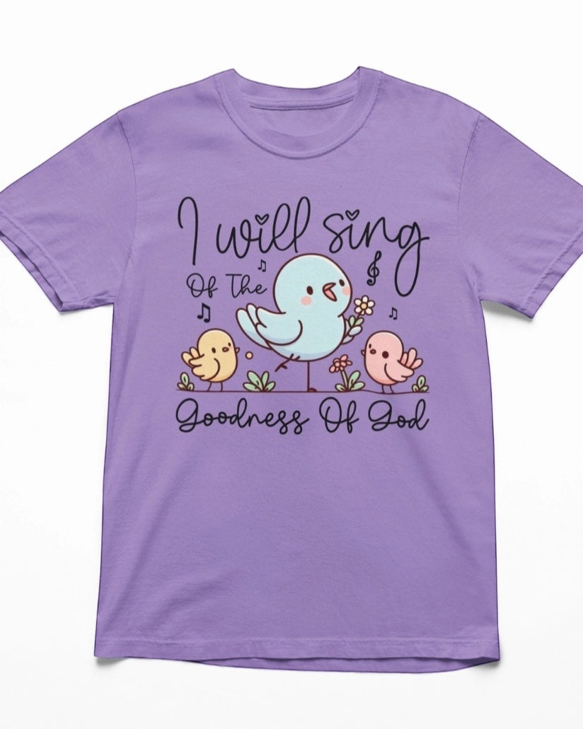 Girls "I Will Sing of the Goodness of God" Tee A Touch of Magnolia Boutique