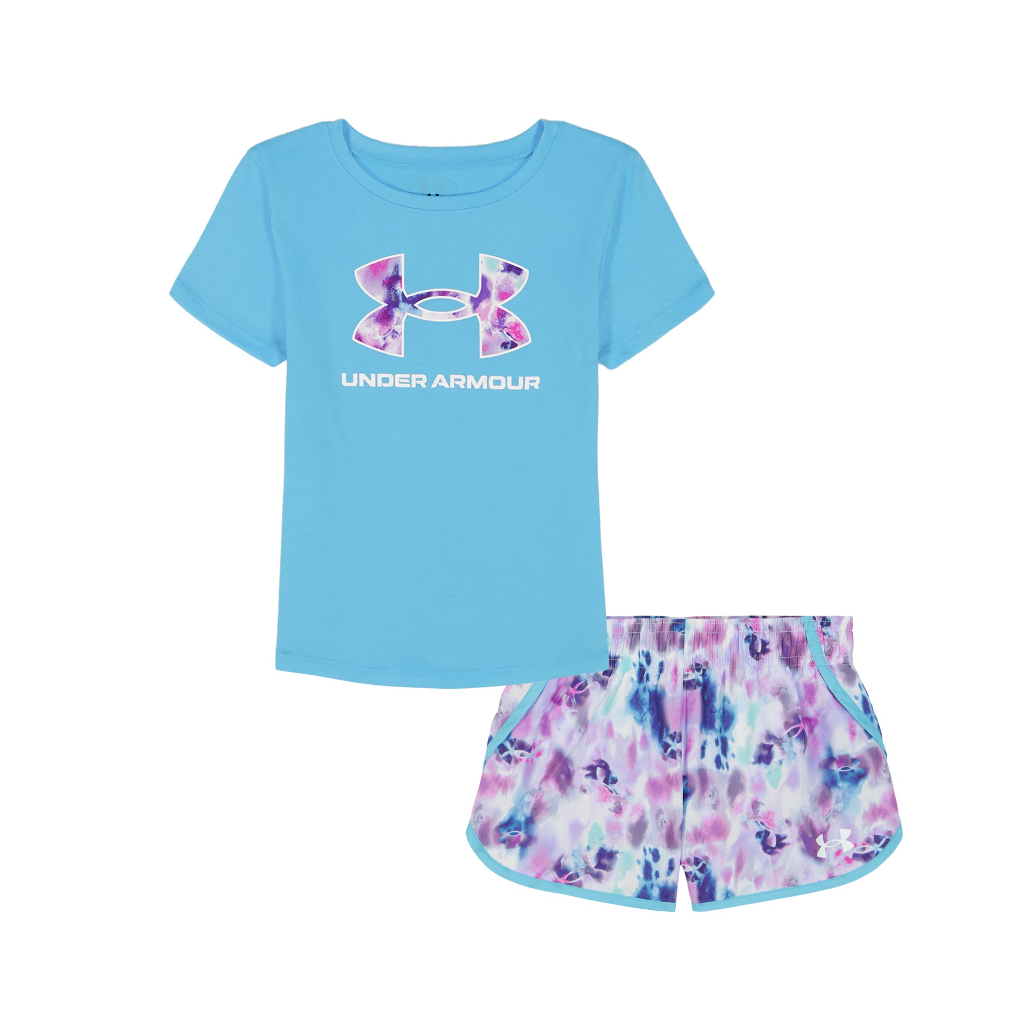 Under Armour® Printed Woven Shorts Set-Fresco Blue A Touch of Magnolia Boutique
