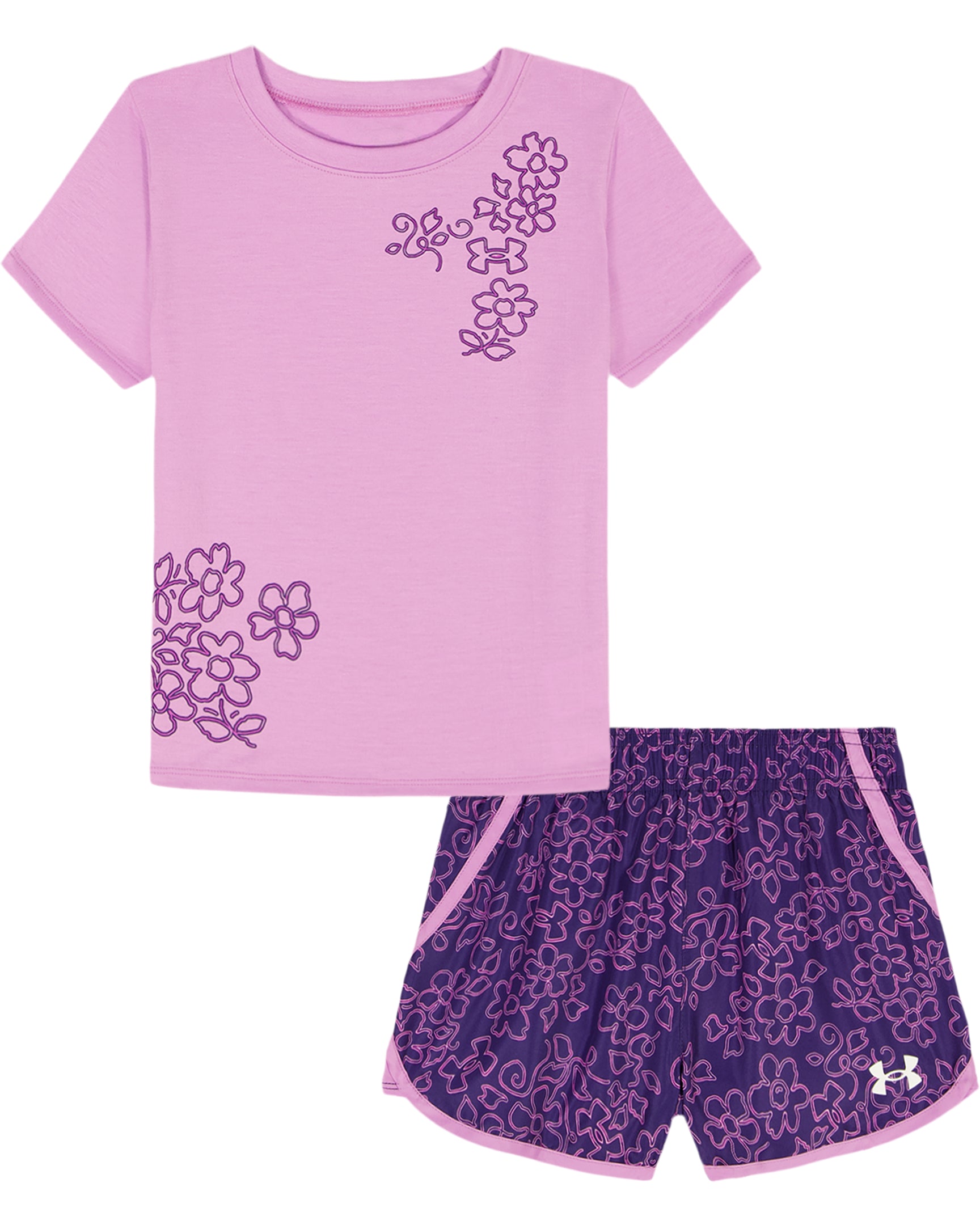 Under Armour® Printed Woven Short Set- Pink Dawn A Touch of Magnolia Boutique