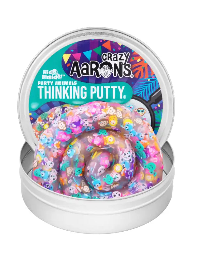 Crazy Aaron's 4" Hide Inside Thinking Putty - Party Animals A Touch of Magnolia Boutique