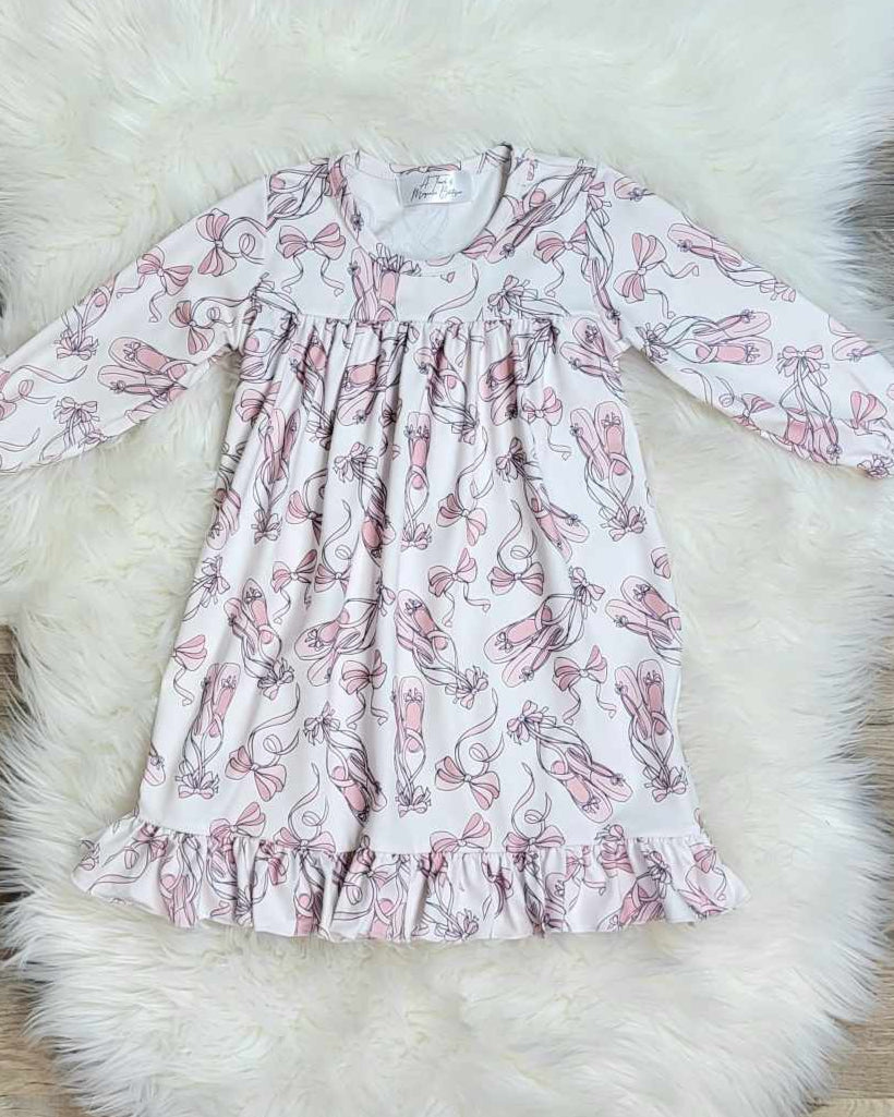 Ballet Shoes Pajama Gown A Touch of Magnolia Boutique