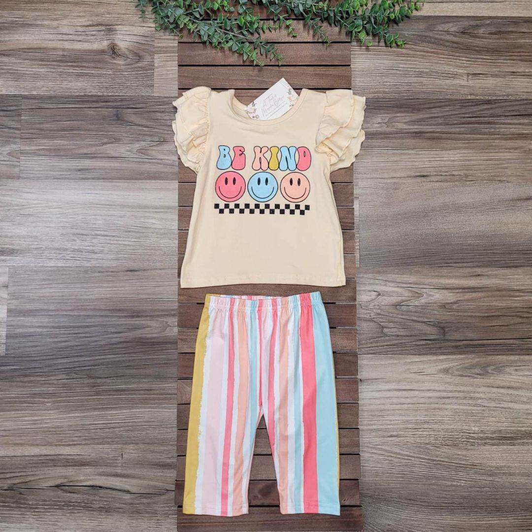 Be Kind Striped Capri Set A Touch of Magnolia Boutique