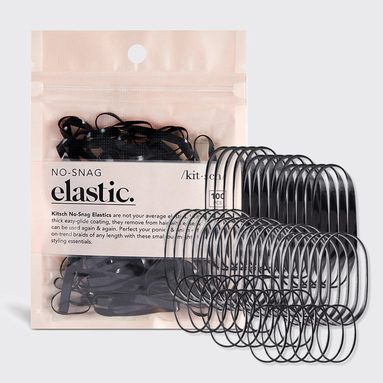 No-Snag Elastic 100pc - Black A Touch of Magnolia Boutique