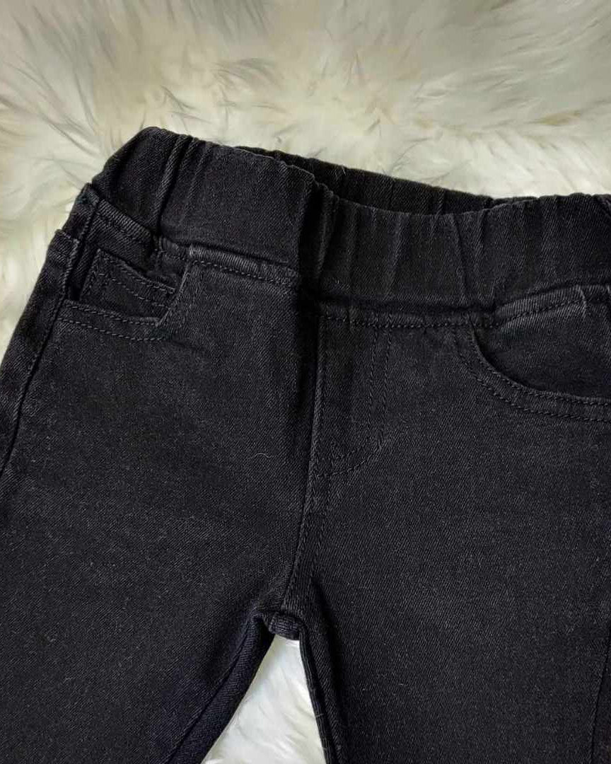 Black Denim Jeans with Frayed Hemline A Touch of Magnolia Boutique