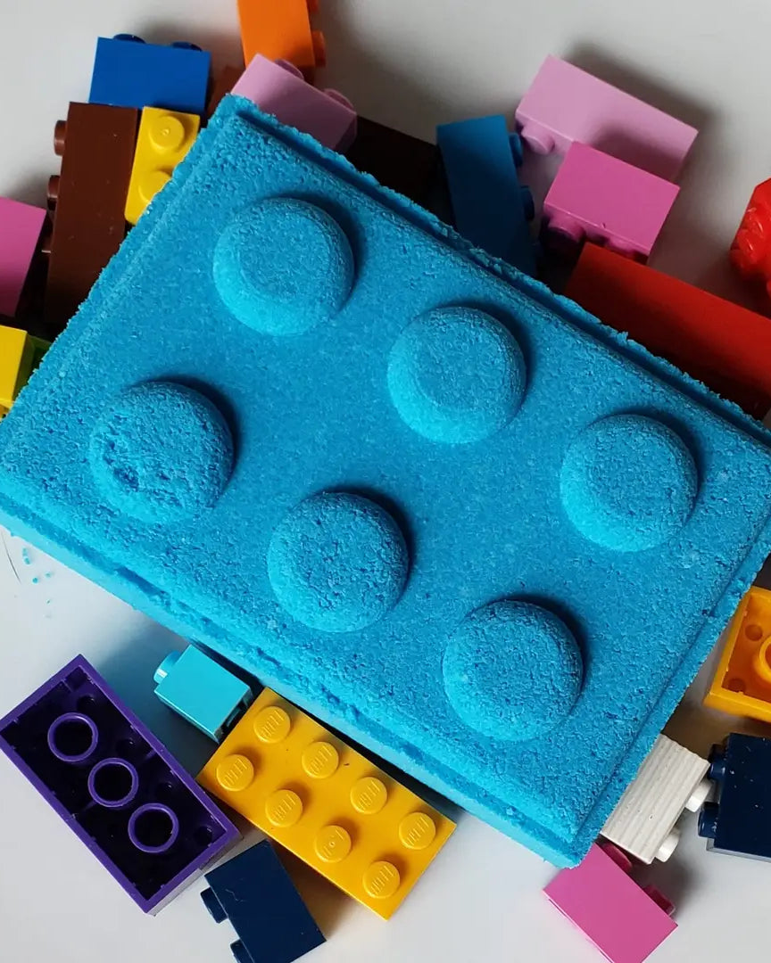 Building Block Bath Bomb with toy Car Inside A Touch of Magnolia Boutique