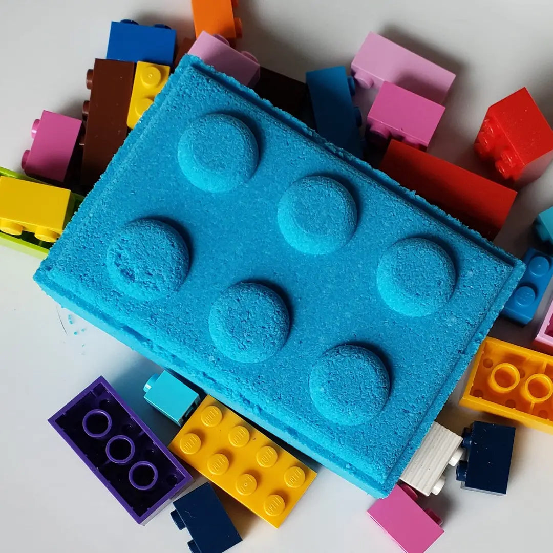 Building Block Bath Bomb with toy Car Inside A Touch of Magnolia Boutique