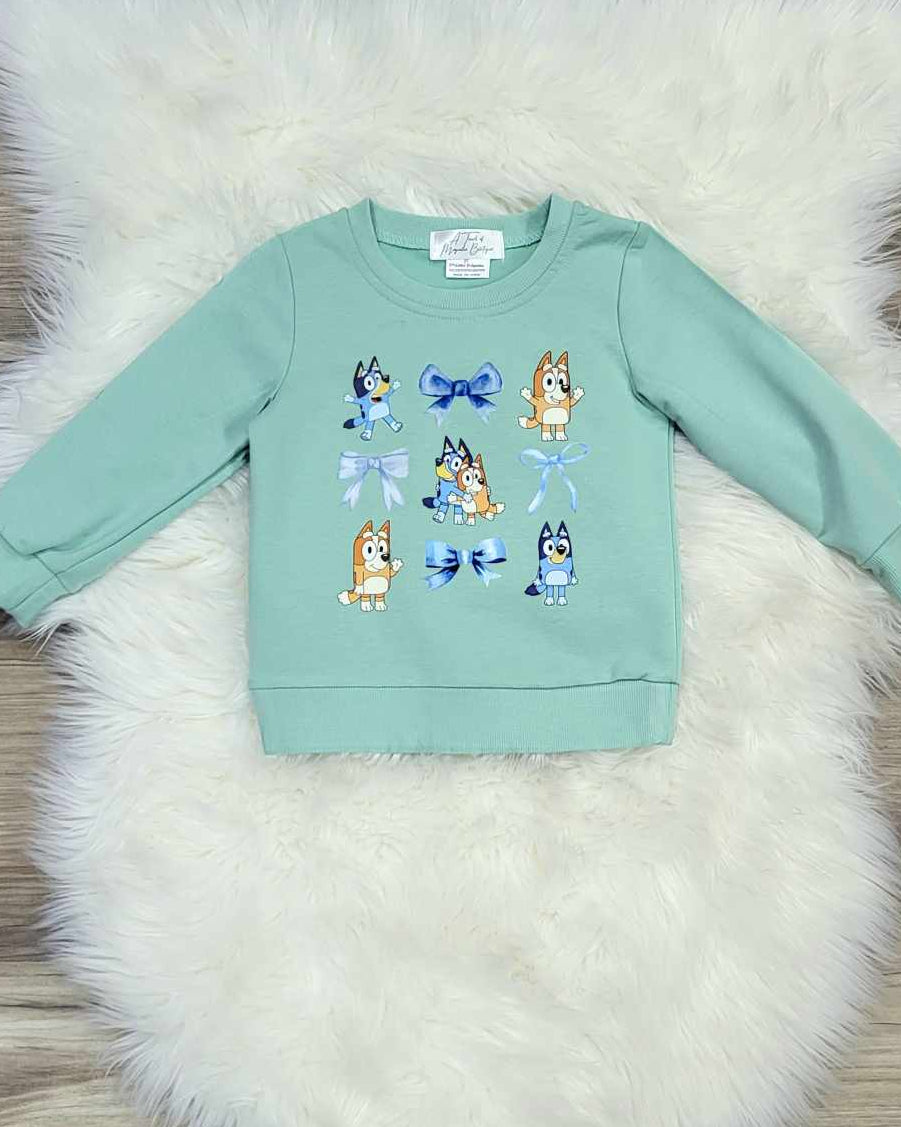 Heeler Dog Bow Top A Touch of Magnolia Boutique