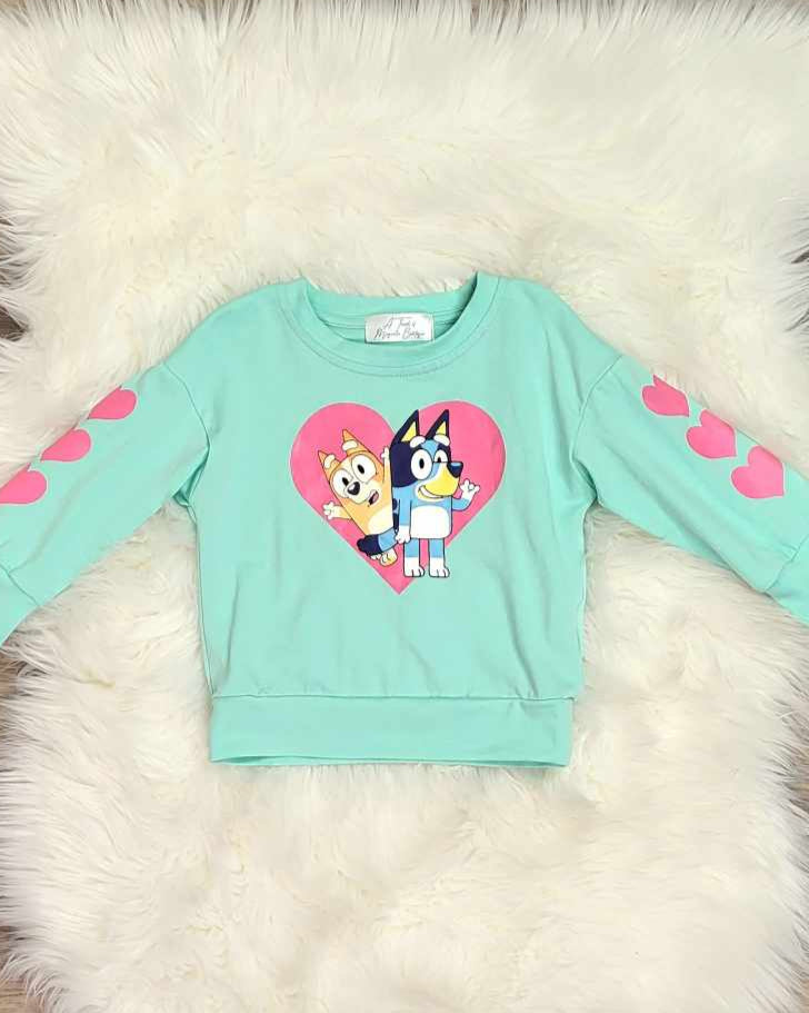 Hearts with Heelers Top A Touch of Magnolia Boutique