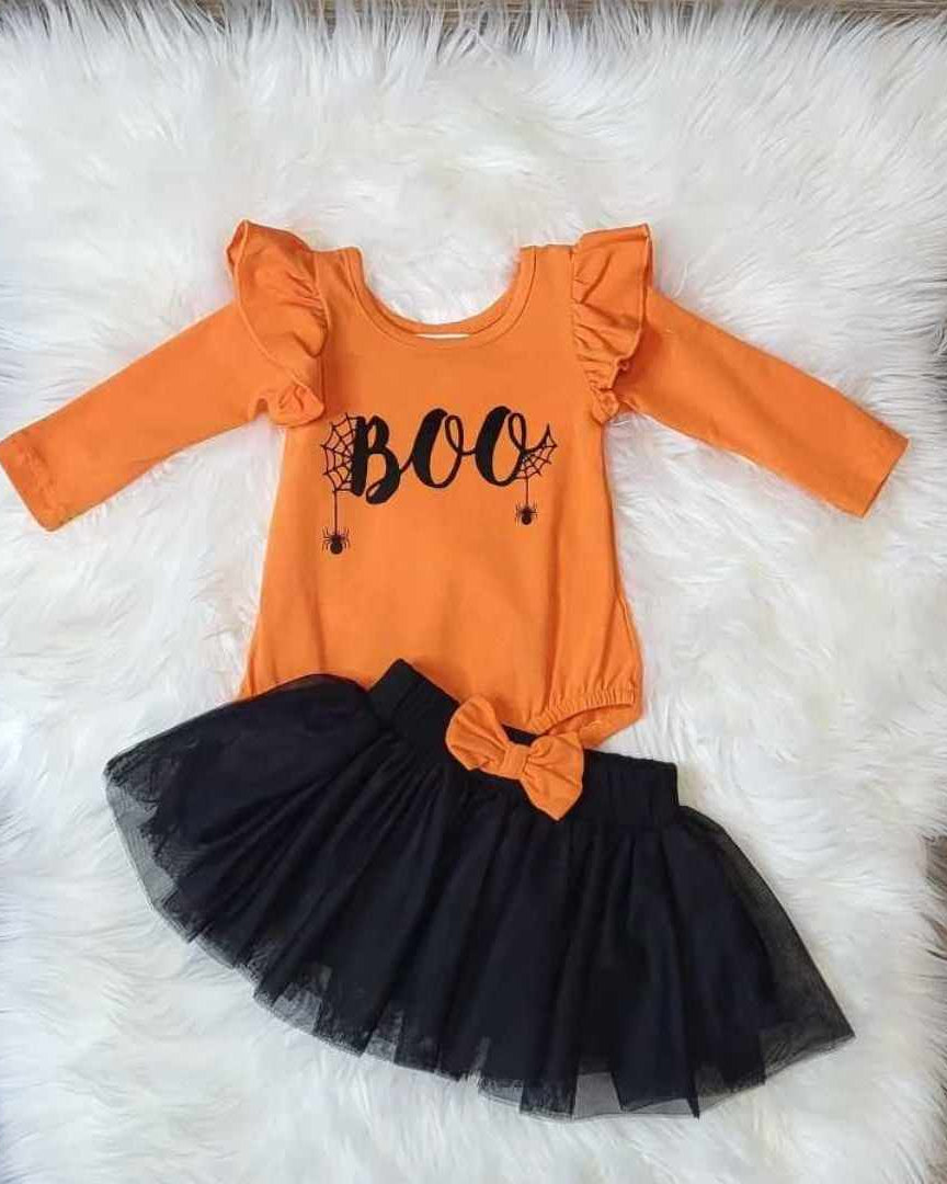 Baby Girl "Boo" Skirt Set A Touch of Magnolia Boutique