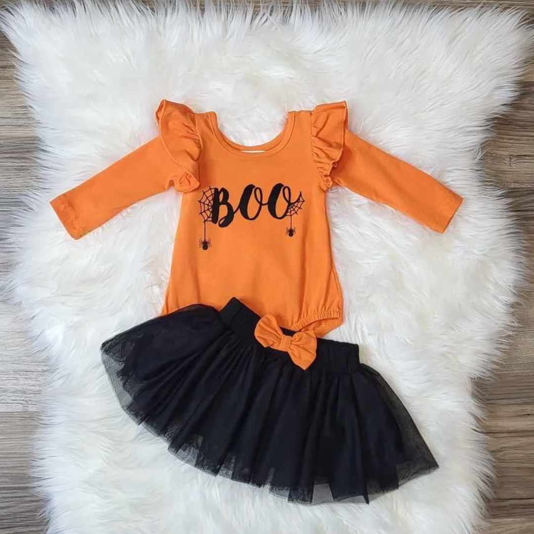 Baby Girl "Boo" Skirt Set A Touch of Magnolia Boutique
