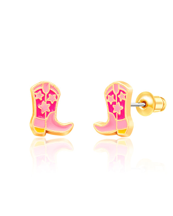 Pink Boot earrings A Touch of Magnolia Boutique