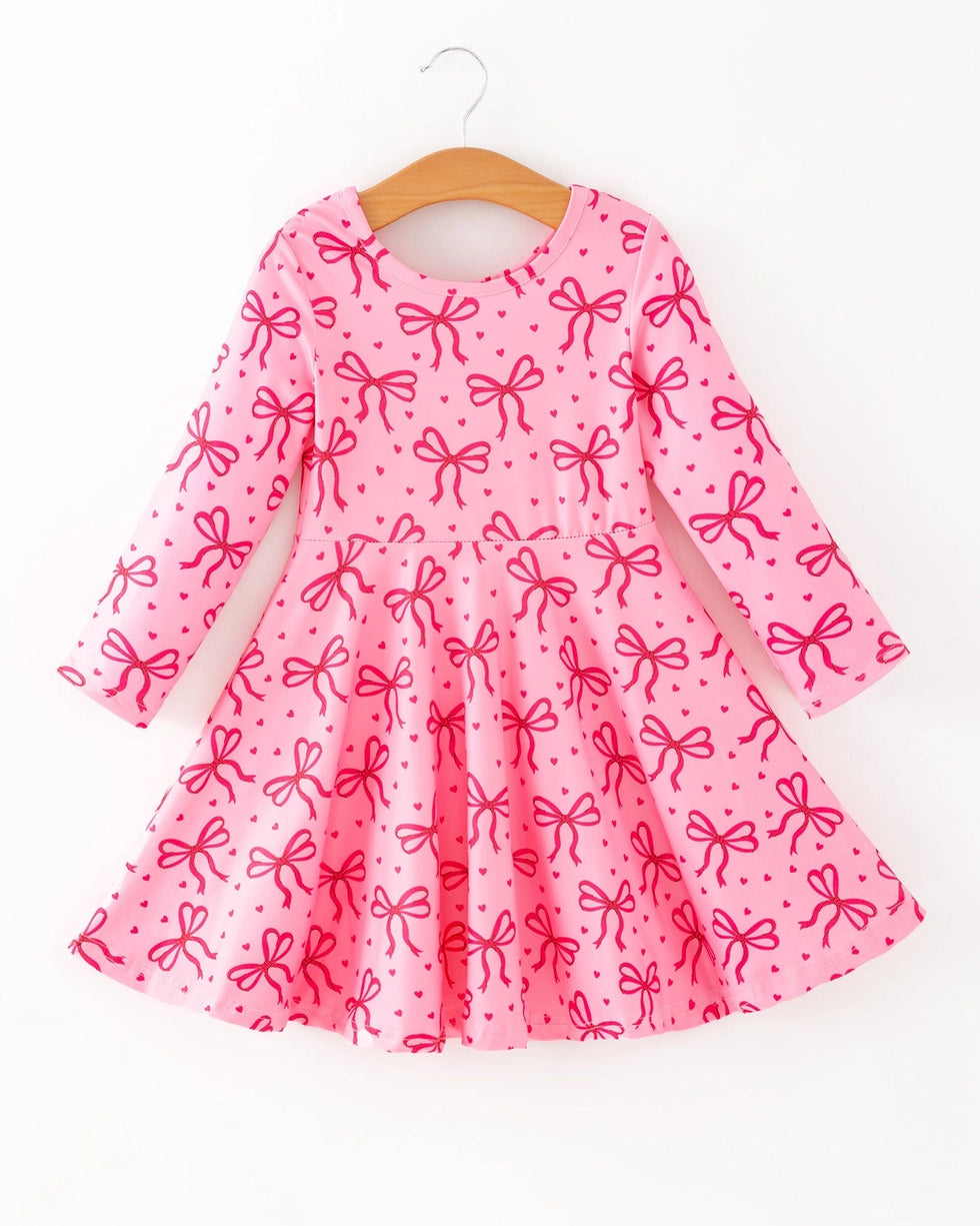 Bows and Hearts Twirl Dress A Touch of Magnolia Boutique