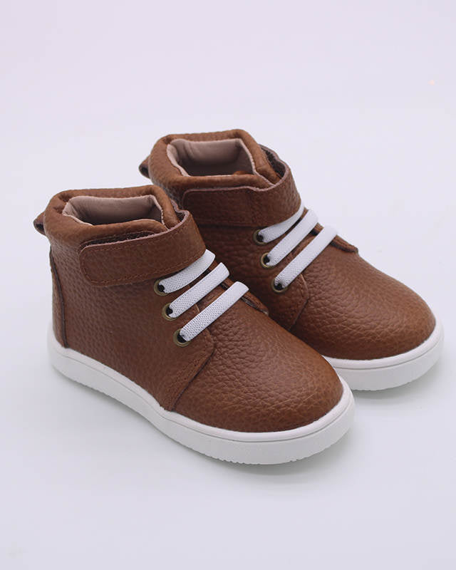 Jax Leather High Top Shoes-Weathered Brown A Touch of Magnolia Boutique