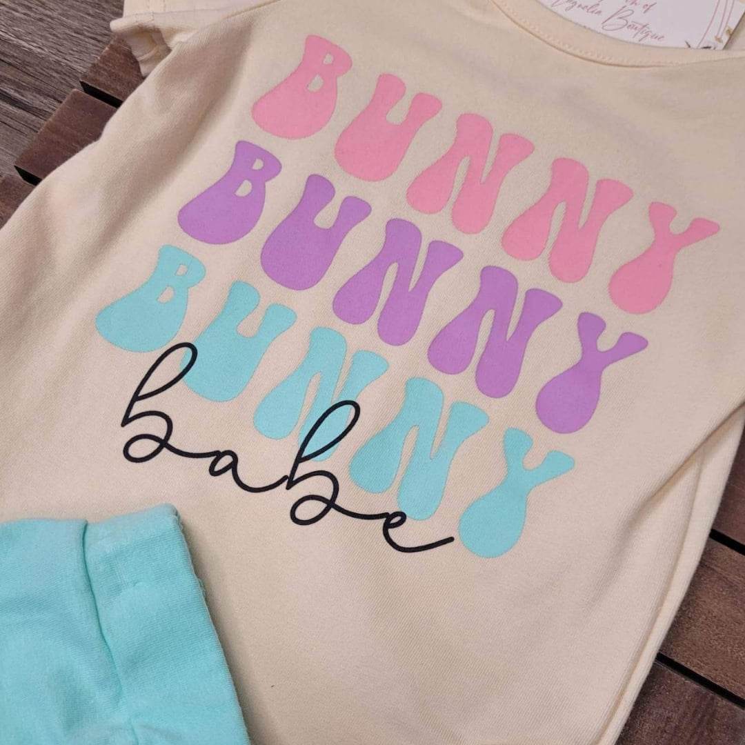 Baby Girl Bunny Babe Shorts Set A Touch of Magnolia Boutique