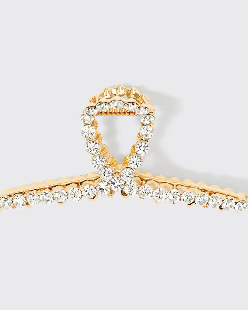 Metal Rhinestone Loop Claw Clip 1pc- Gold A Touch of Magnolia Boutique