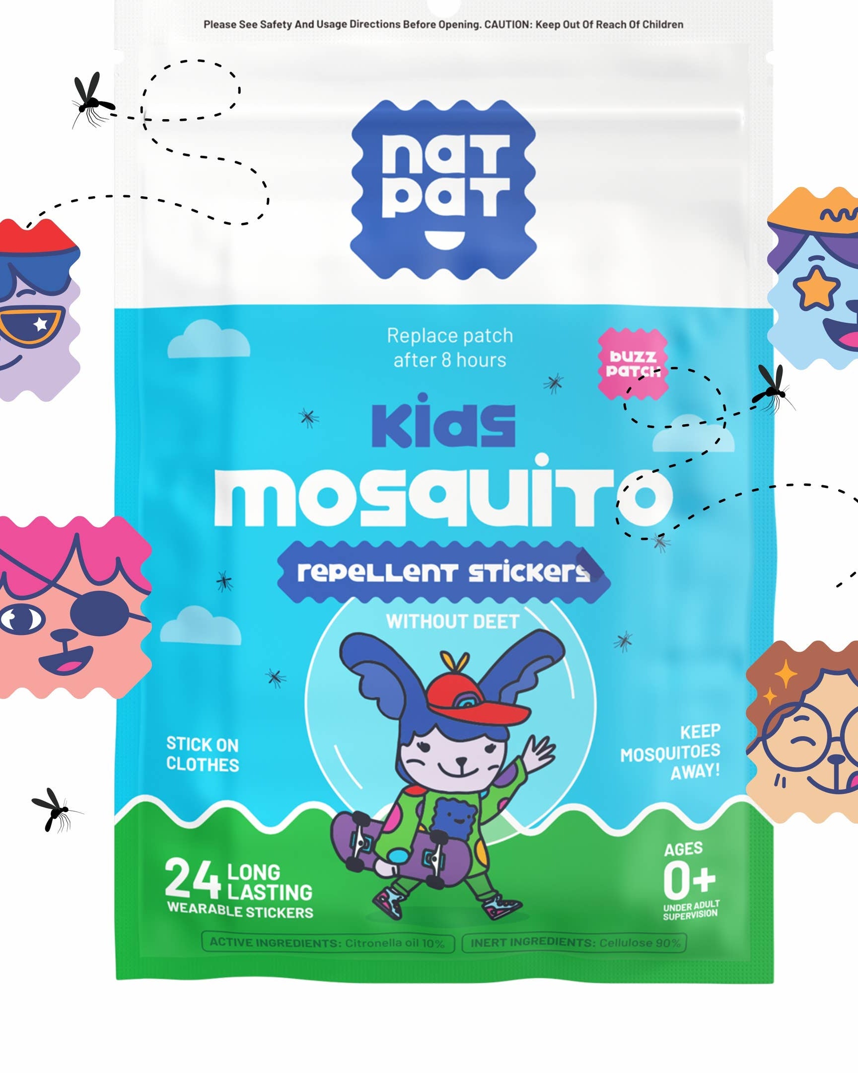 NATPAT Mosquito repellent stickers A Touch of Magnolia Boutique