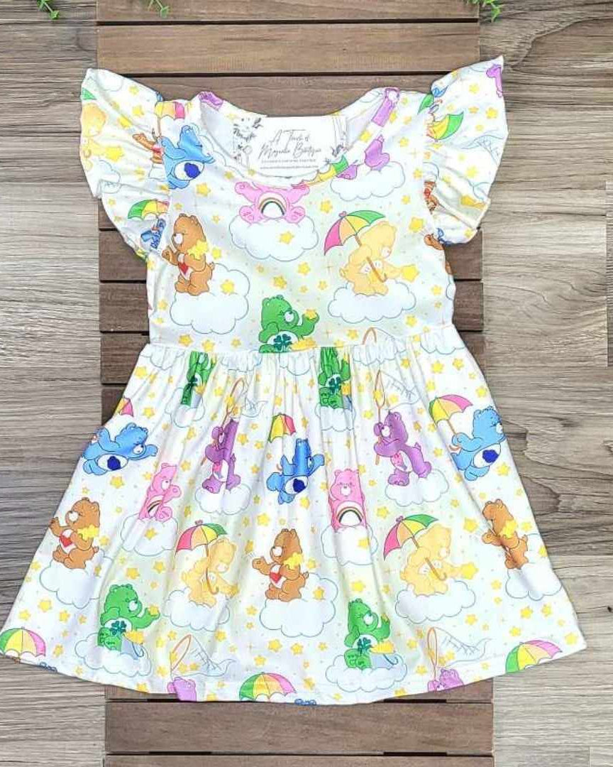 Bears that Care Flutter Sleeve Dress A Touch of Magnolia Boutique