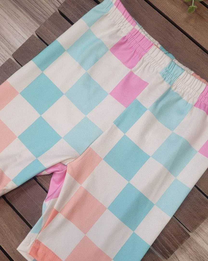 Pastel Checkered Biker Shorts  A Touch of Magnolia Boutique   