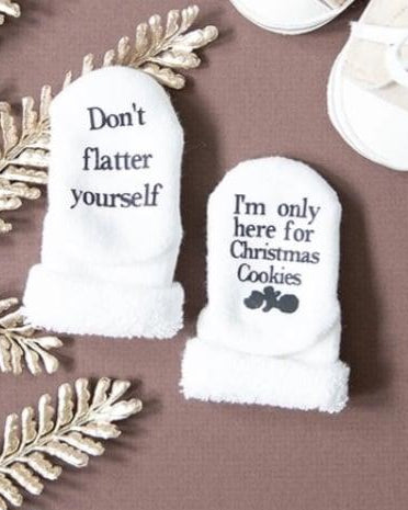Don't flatter yourself, I'm only here for Christmas cookies Socks A Touch of Magnolia Boutique