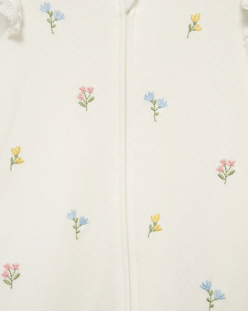 Floral 2-Way-Zip Footed One-Piece A Touch of Magnolia Boutique