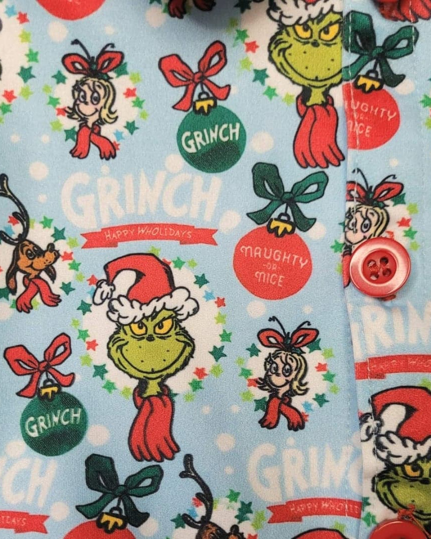 Girls Grinch Ruffle Holiday Pajamas  A Touch of Magnolia Boutique   