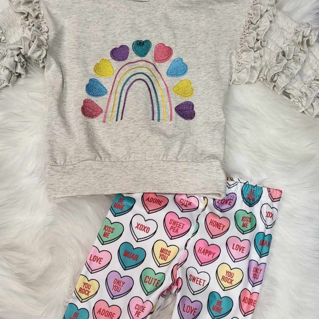 Conversation Hearts Legging Set  A Touch of Magnolia Boutique   